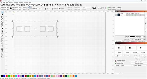 lightburn frame even space